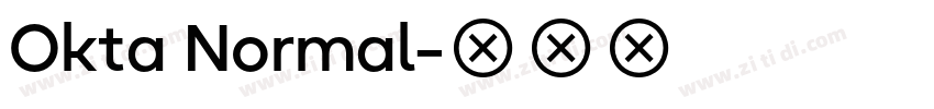 Okta Normal字体转换